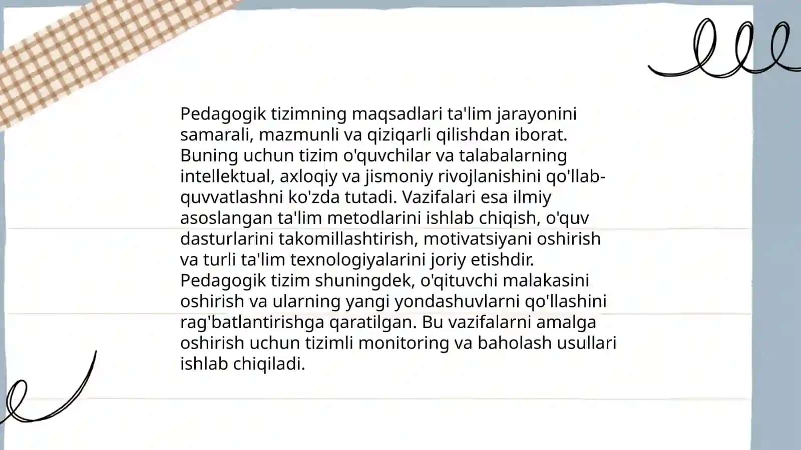 Talim jarayoni yagona pedagogik tizim sifatida 4