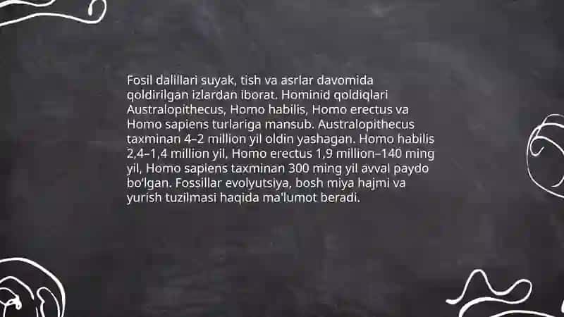 Odamning paydo bo'lishi 4