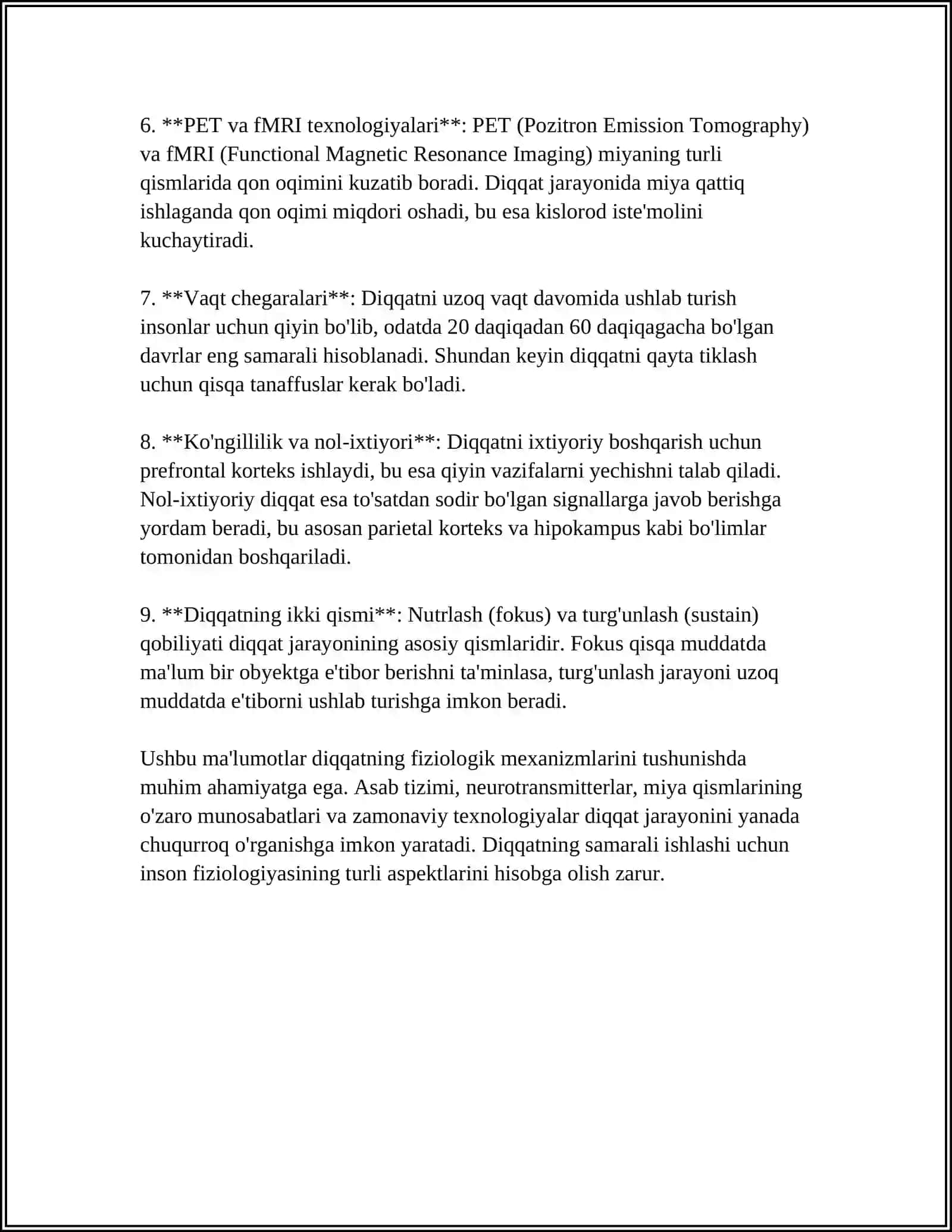 Diqqatning fiziologik asoslari 4