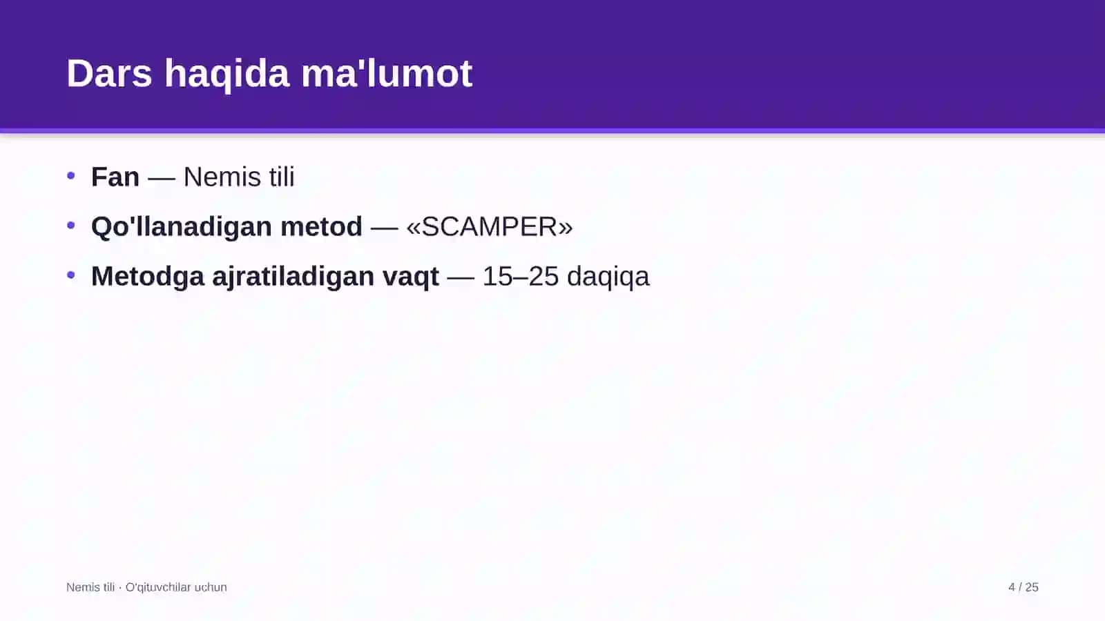 nemis tili darslarida scamper metodidan foydalanish 1880 4