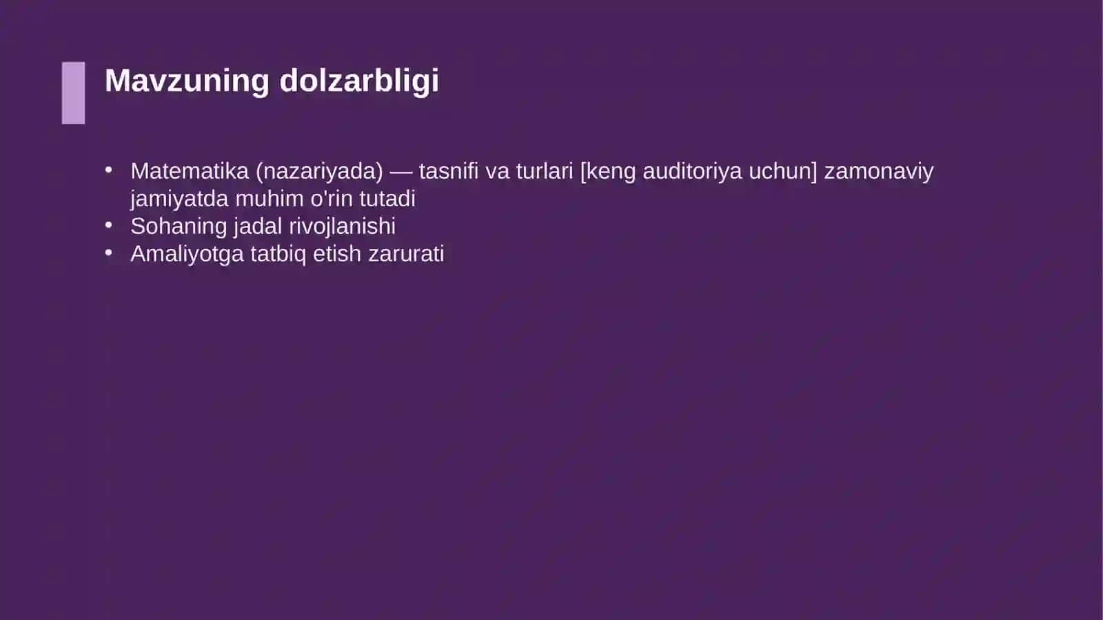Matematika (nazariyada) — tasnifi va turlari [keng auditoriya uchun] 4
