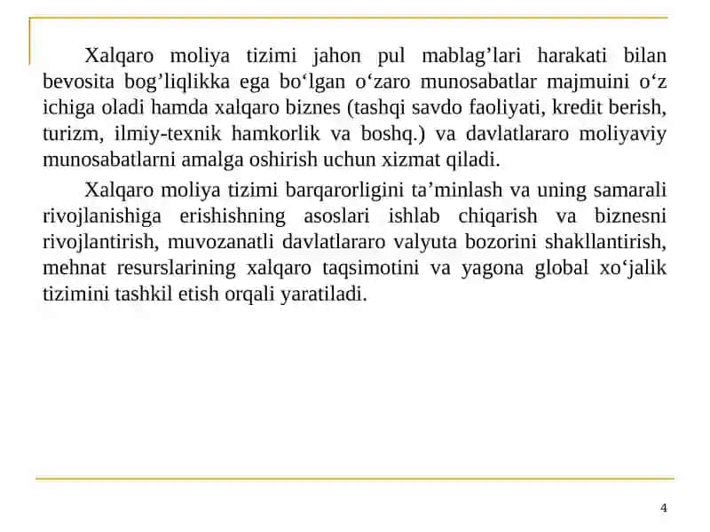 Xalqaromoliyatizimi 4