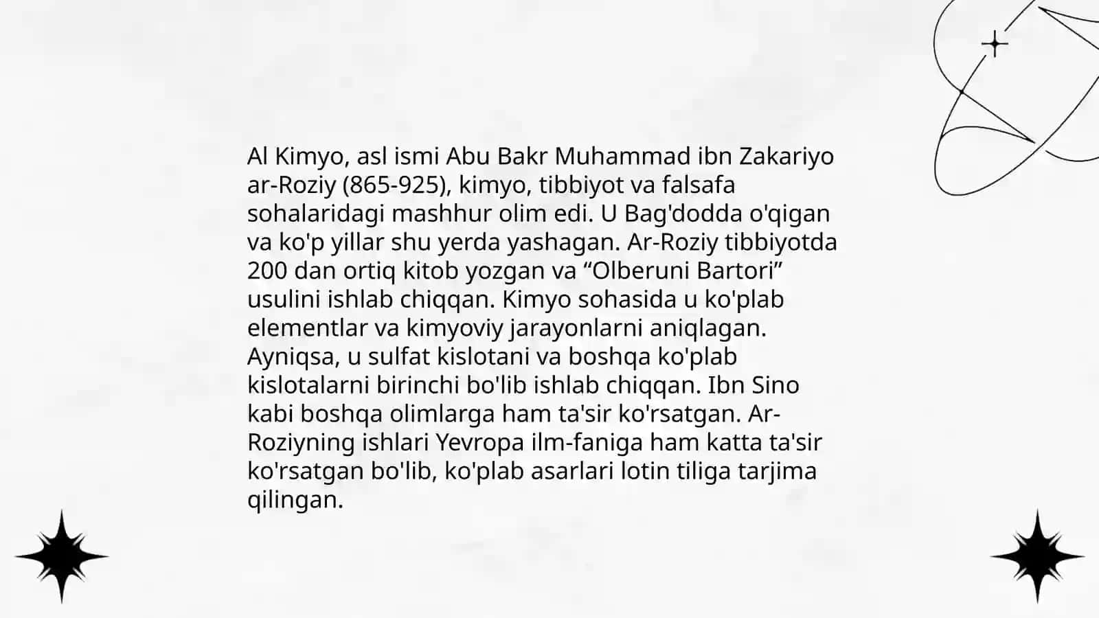 Al kimyogar asari haqida 4
