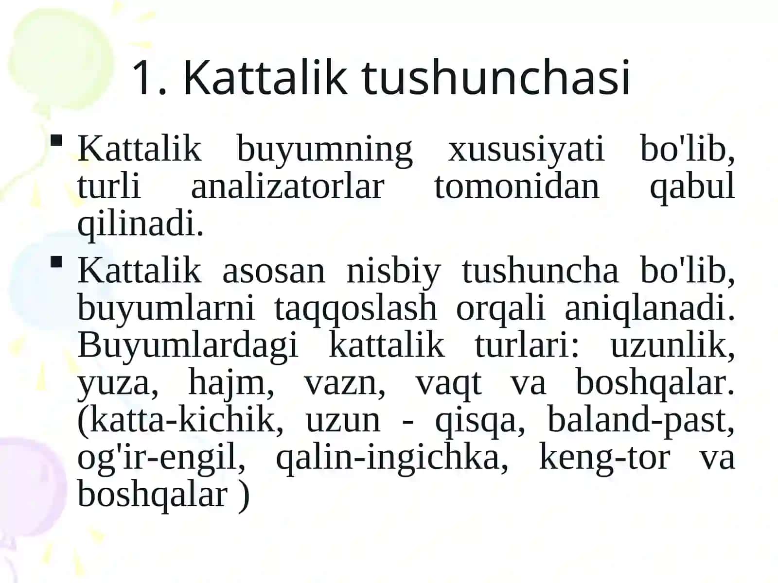 Maktabgacha ta’lim yoshidagi bolalarda predmetlarning kattalik o’lchami va ularni o’lchash haqidagi tasavvurlarni shakllantirish 4