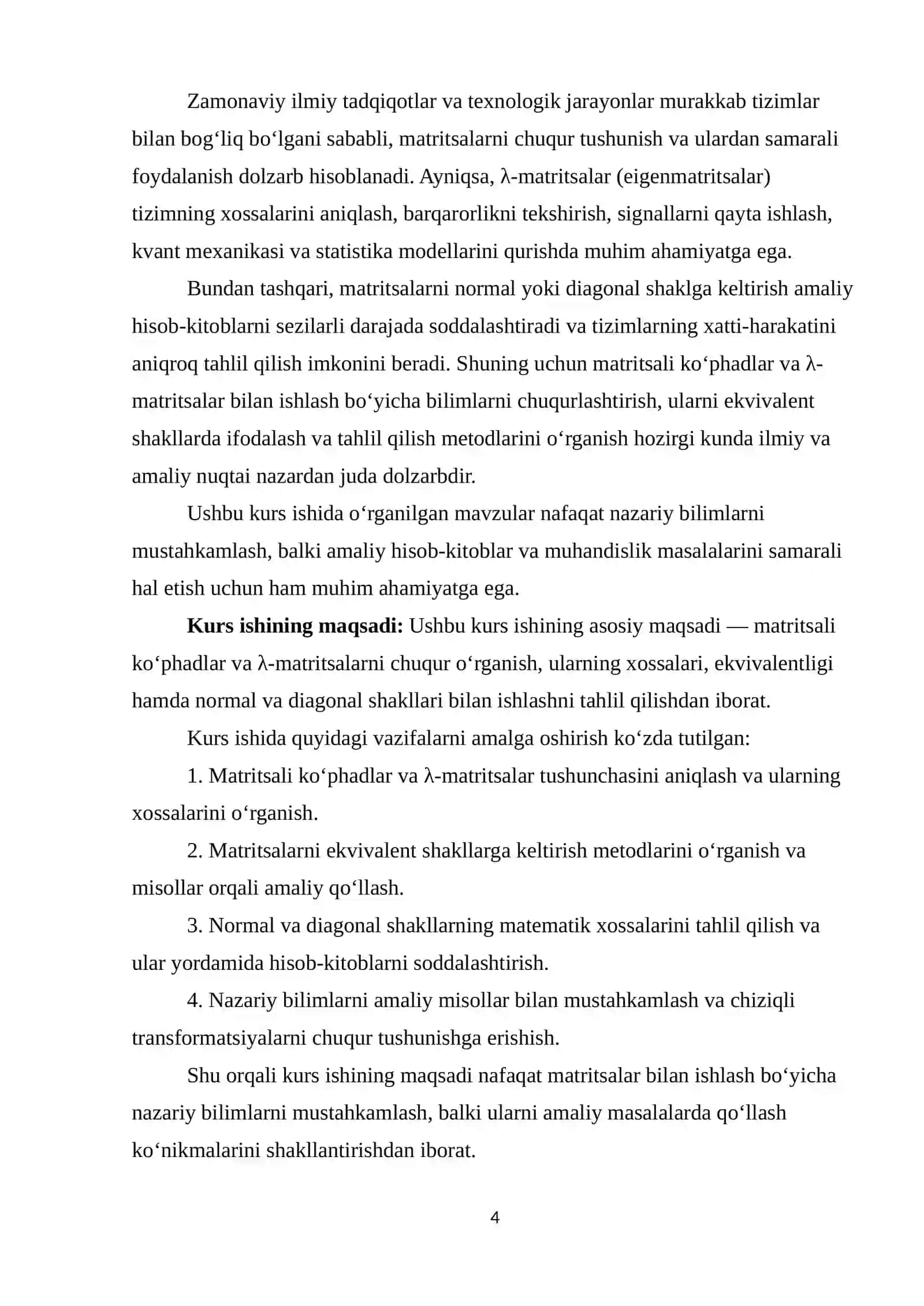 "Algebra va sonlar nazariyasi" 4