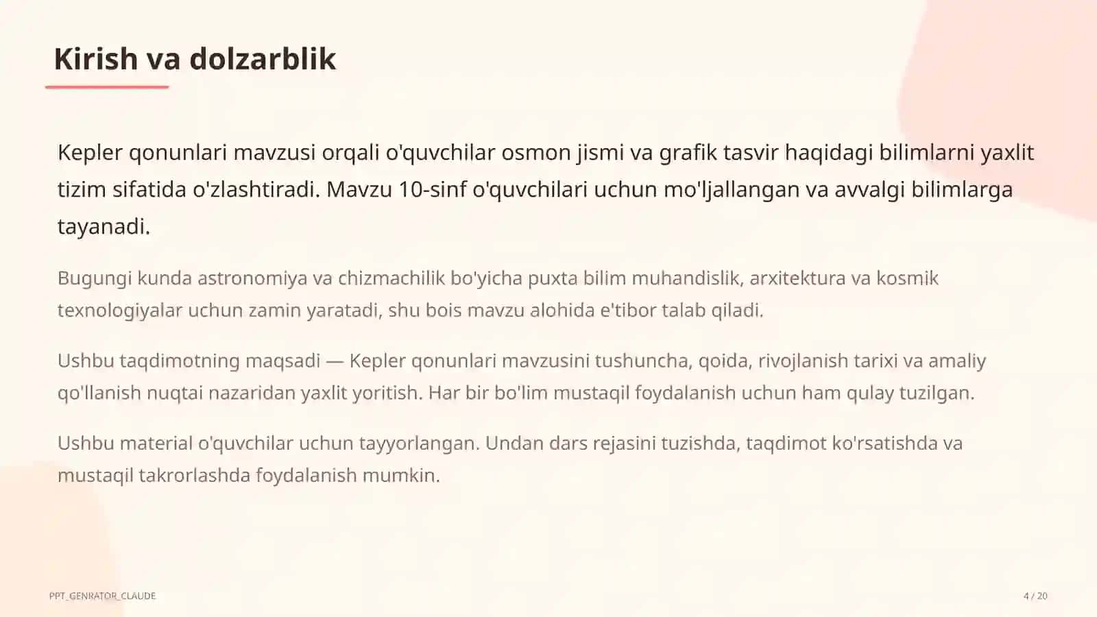 Kepler qonunlari (10-sinf) 4