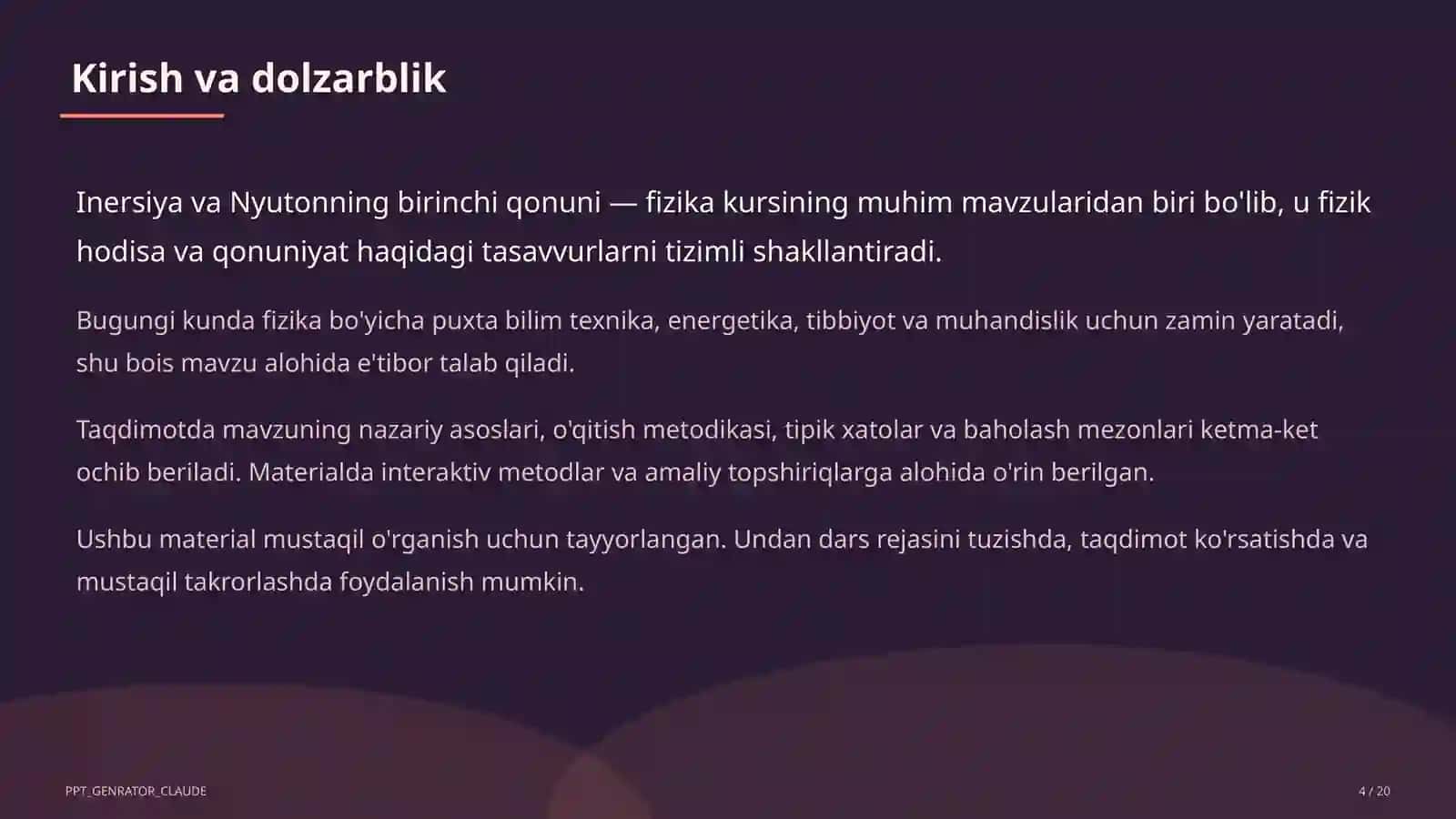 Inersiya va Nyutonning birinchi qonuni (7-sinf) 4