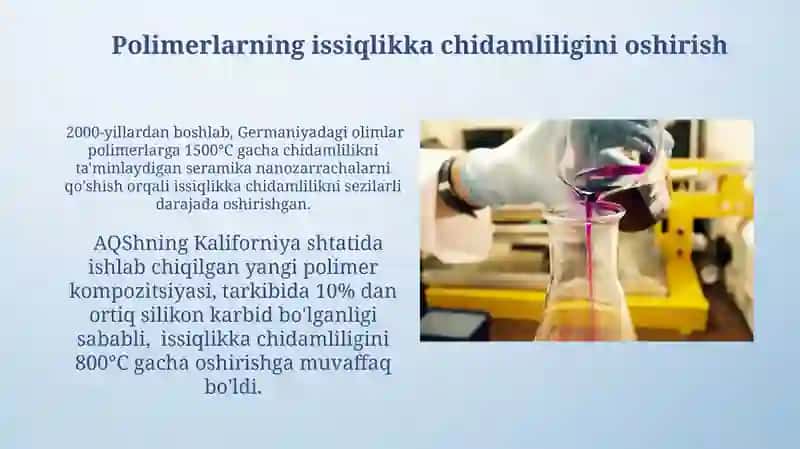 Zamonaviy Polimer Kimyosi Tadqiqotlari 4