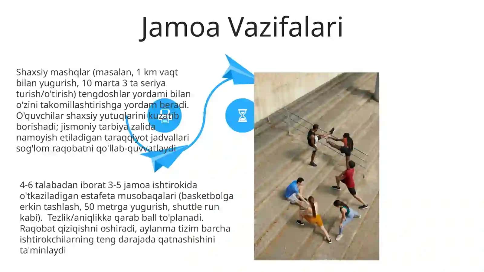 Jismoniy tarbiya darslarida o’quvchilar faolyatini tashkil etish usullari 4