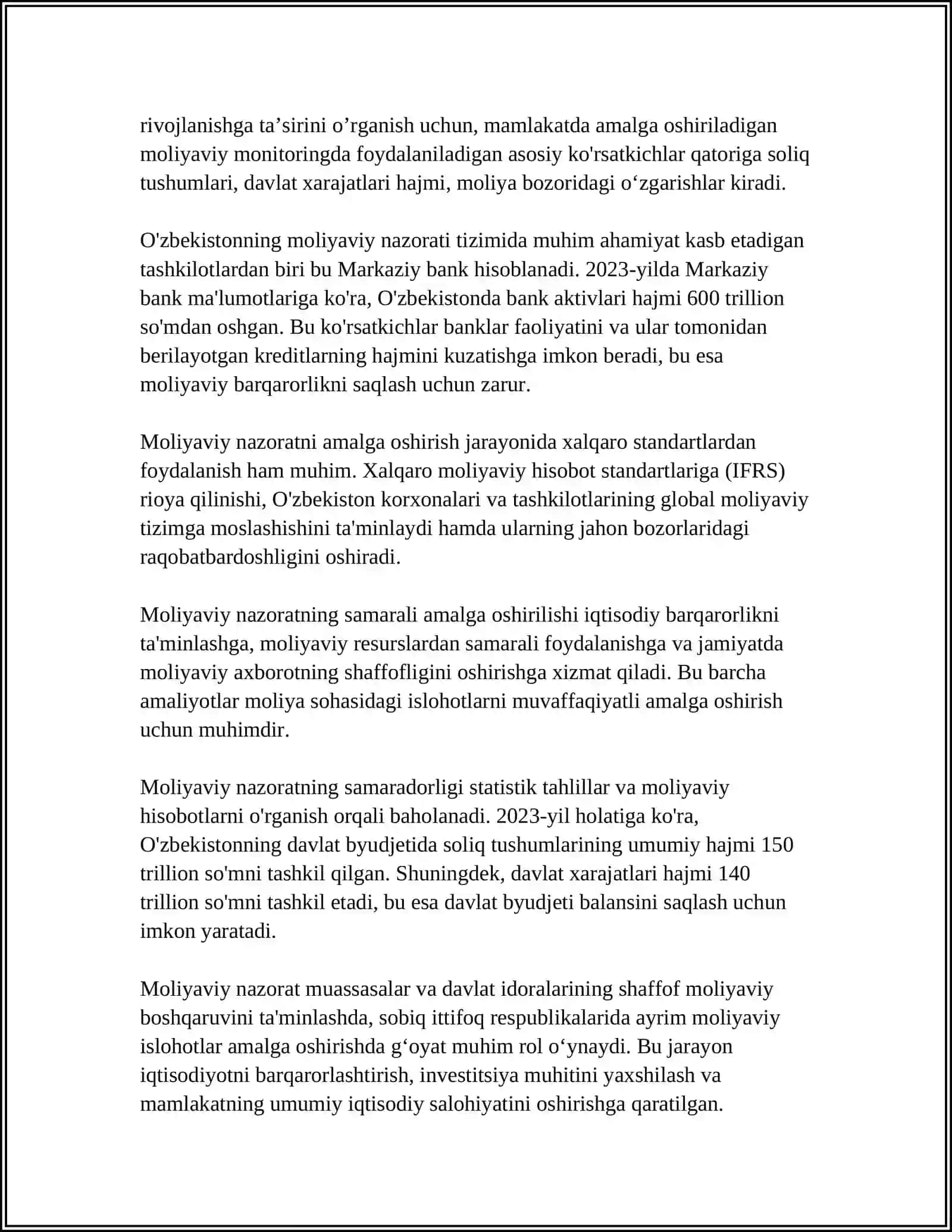 MOLIYAVIY NAZORAT TURLARI 4