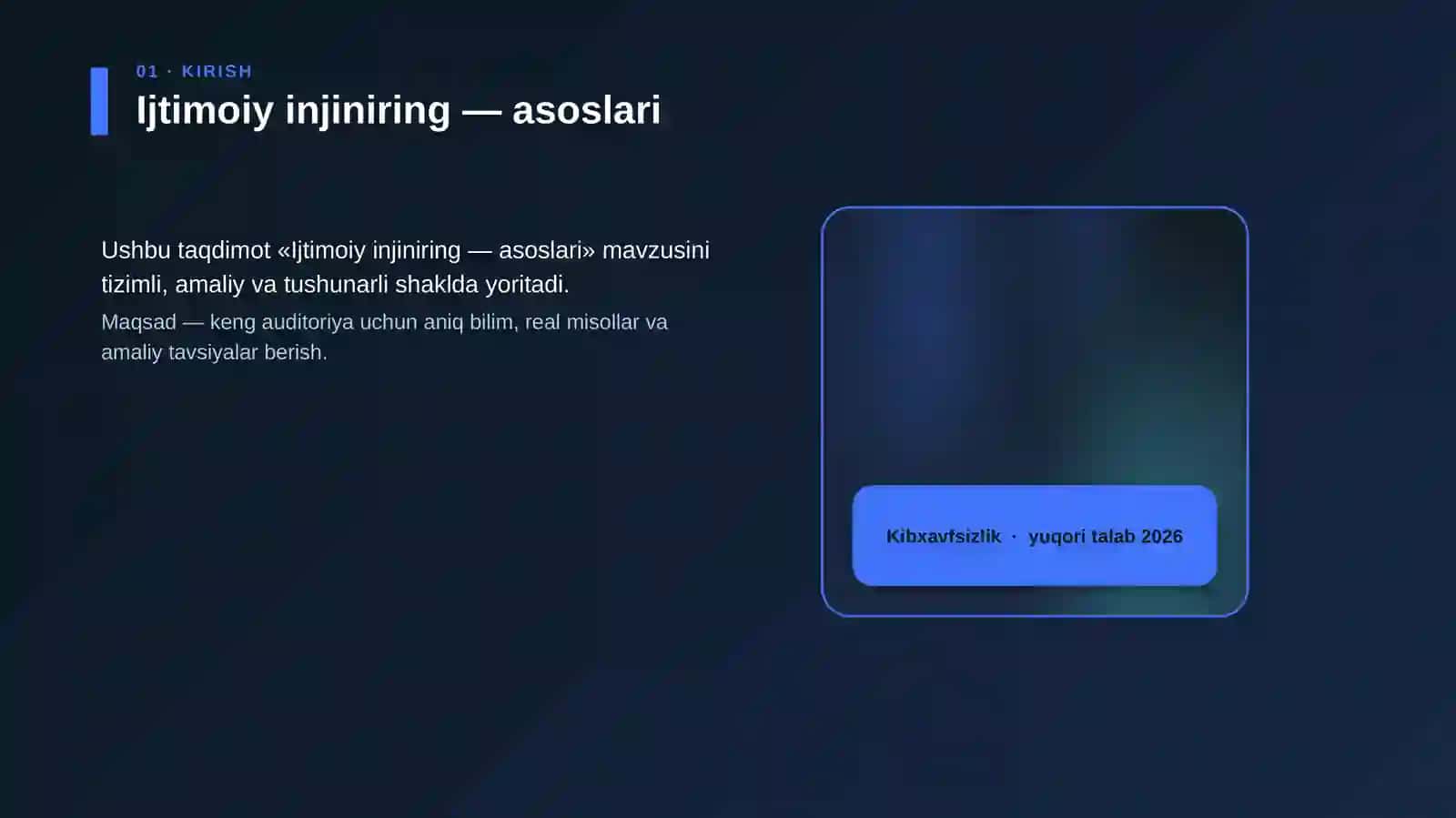 Ijtimoiy injiniring — asoslari 4