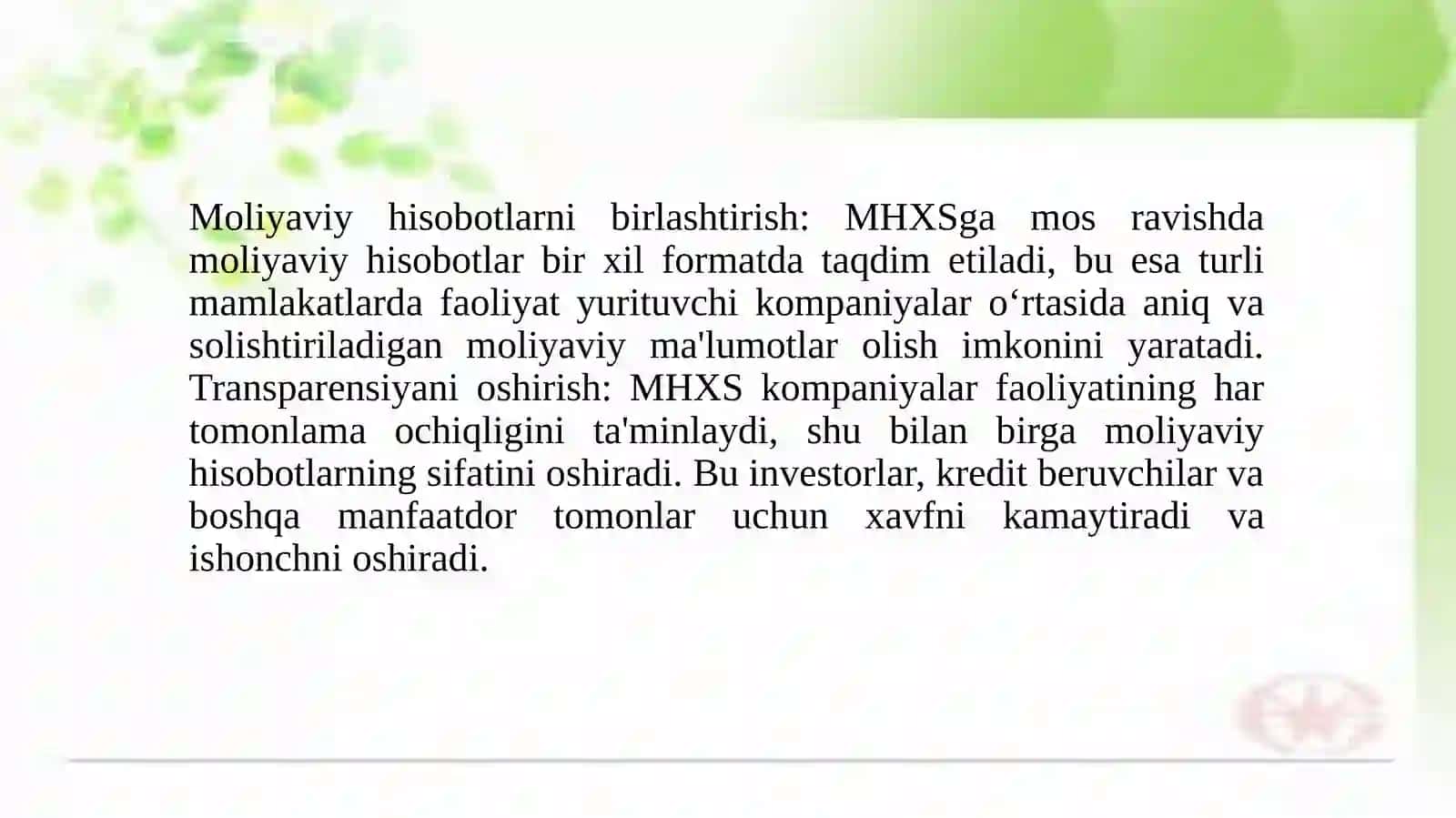 Xalqaro moliyaviy hisobot standartlari (MHXS) 4