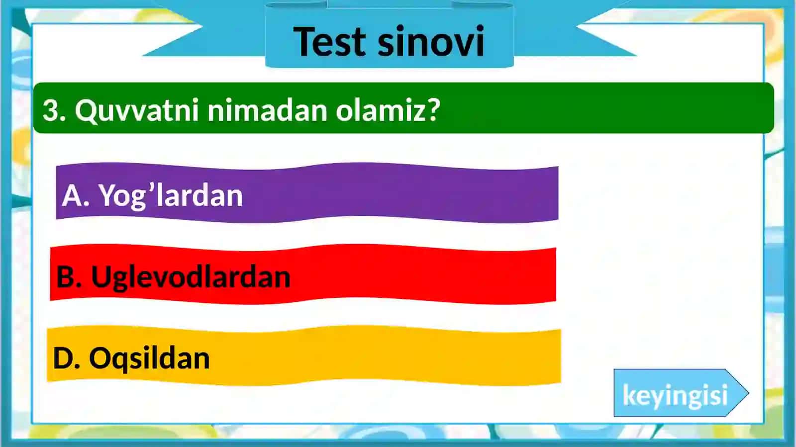 Qon tashish tizimi. 4-sinf Tabiiy (Biologiya) fanidan dars ishlanma 4