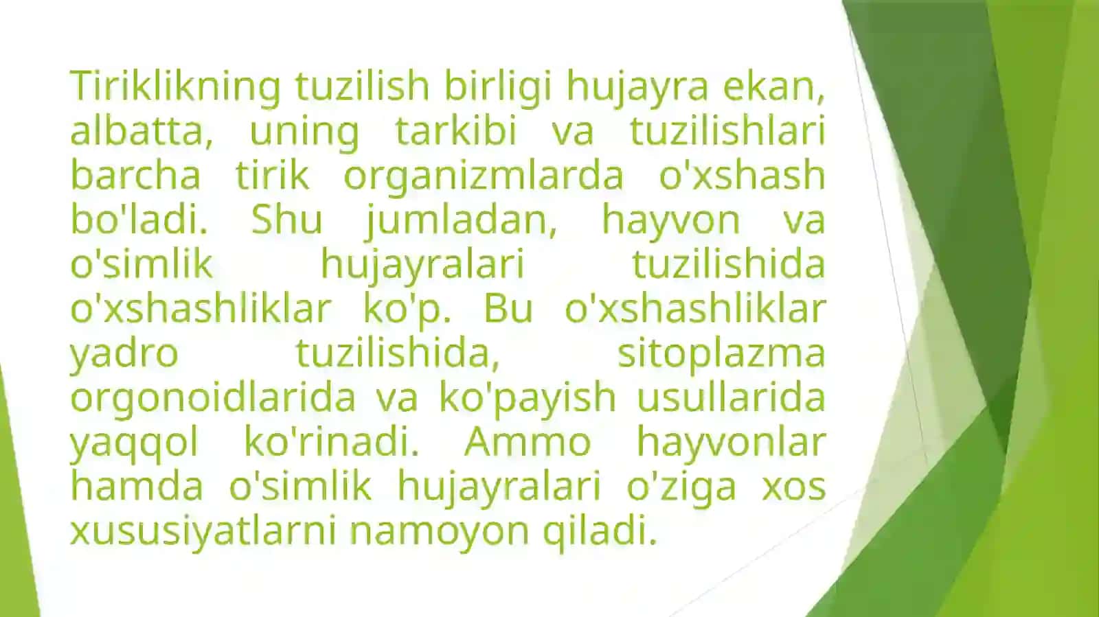 Hujayraning turli shakllari 4