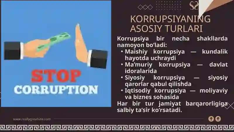 Korrupsiya tushunchasi va uning oqibatlar 4