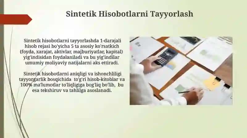 Tahliliy Buxgalteriya Hisobining Mohiyati 4
