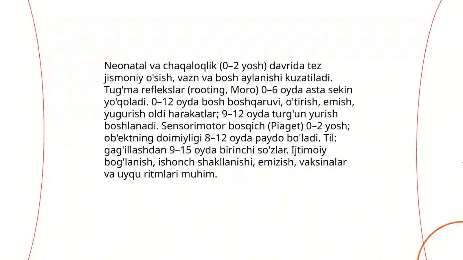 Shaxs taraqqiyotini davrlarga boʻlish 4