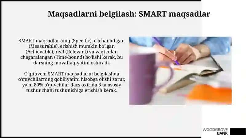 O'qituvchining. Ta'lim jarayonida faoliyatliligi vadarsgatayyorgarligi 4