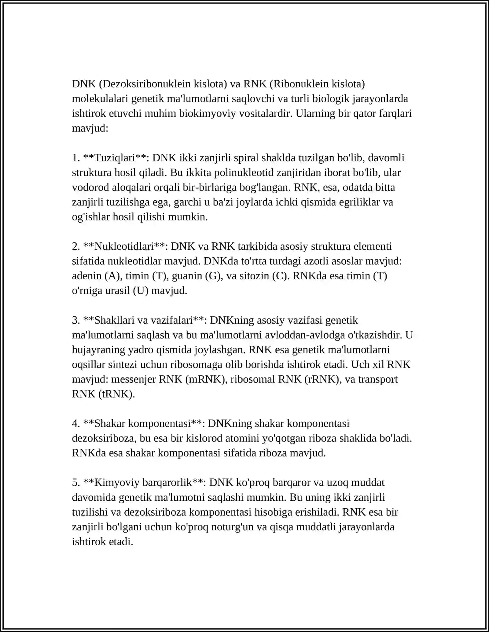 NUKLEIN KISLOTALAR 4