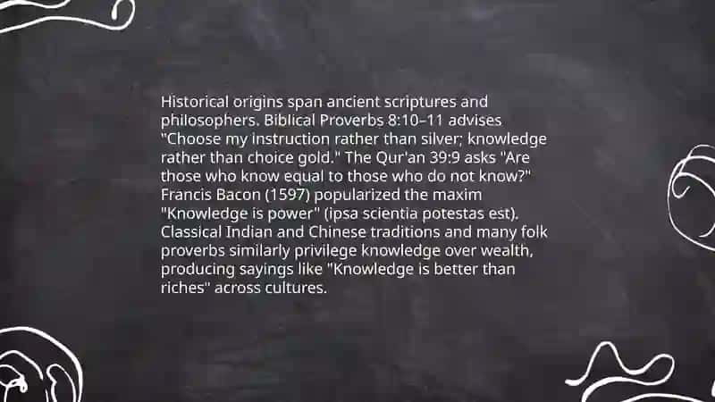 Knowledge is Better than Wealth 4
