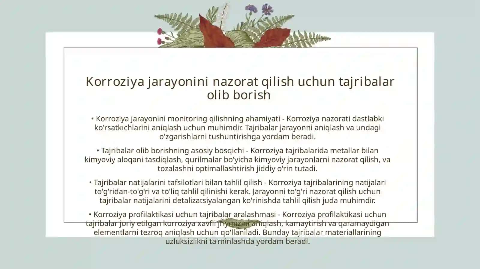 Metall qotishmalarni qiyosiy o'rganish 4
