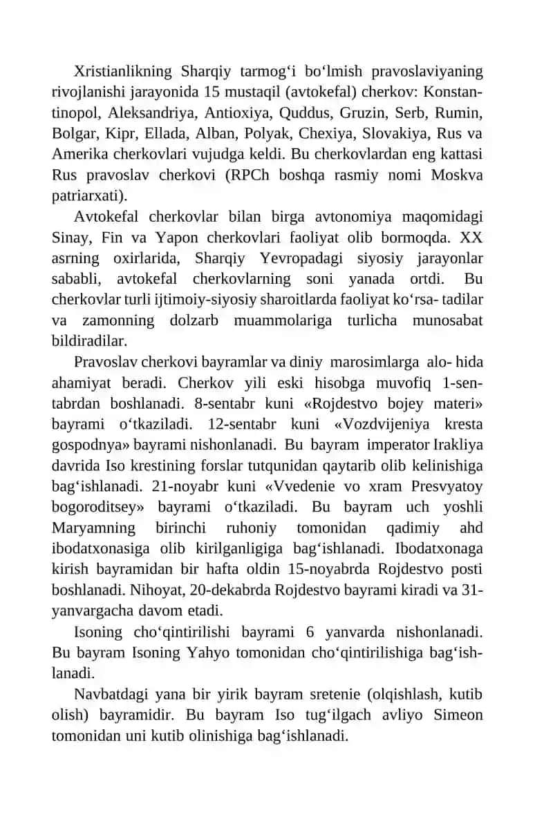 JAHON DINLARI. XRISTIANLIK 4