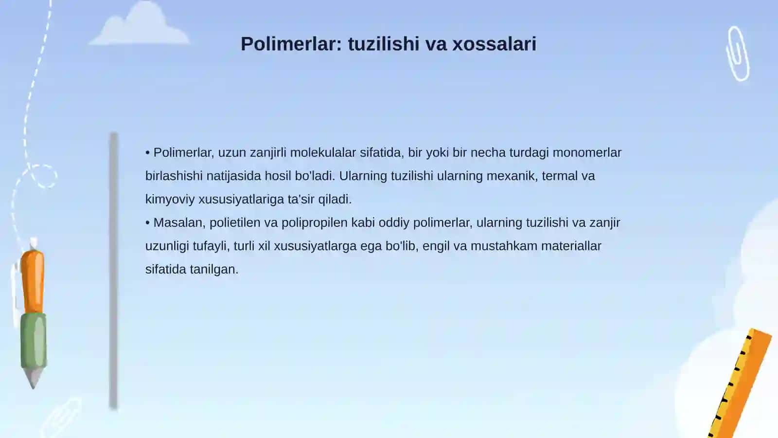 Kompozitsion materiallar kimyosi fani 4