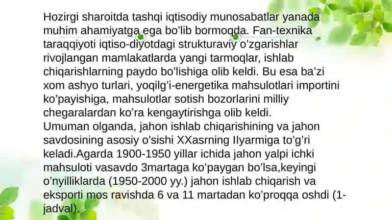 Xalqaroiqtisodiymunosabatlarningmazmunivashakllari 4