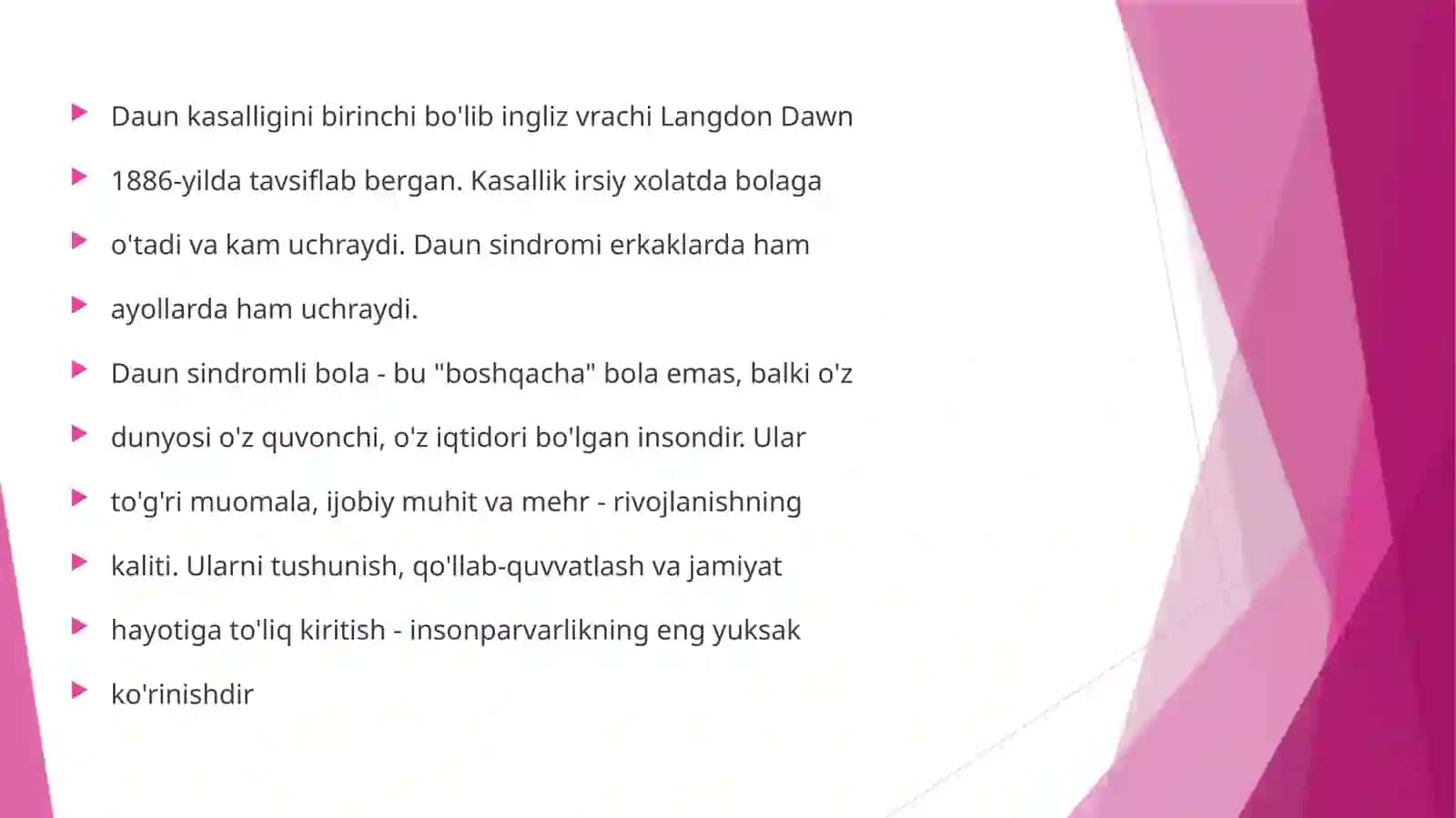 Daun sindromli bolalar va ularning rivojlanishi 4