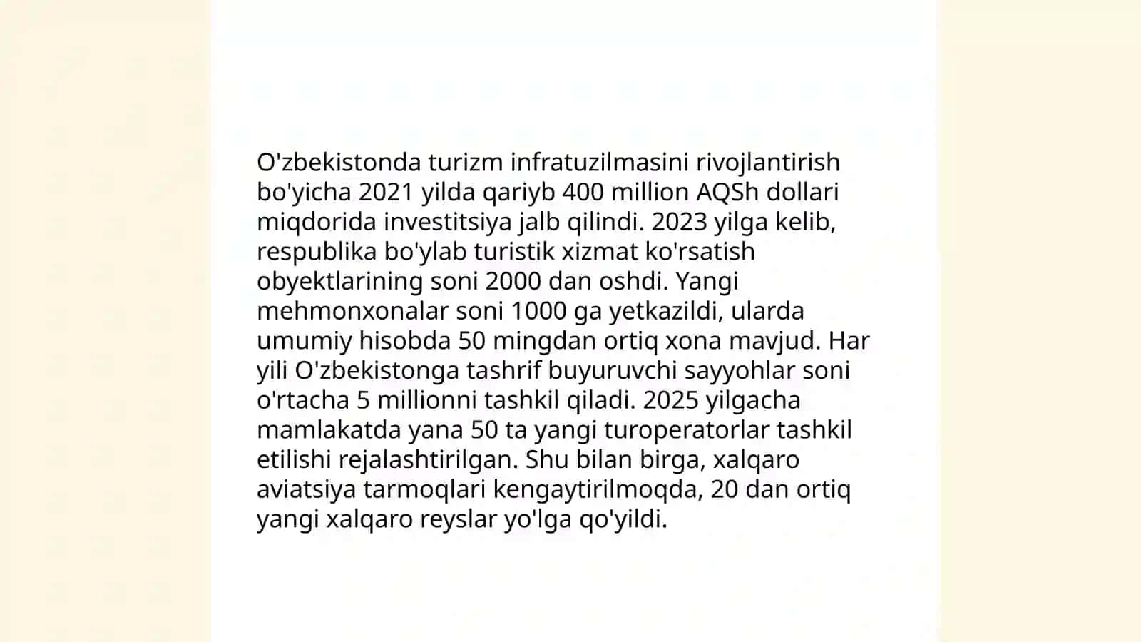 Turizmni rivojlantirishning ahamiyati va vazifalari 4