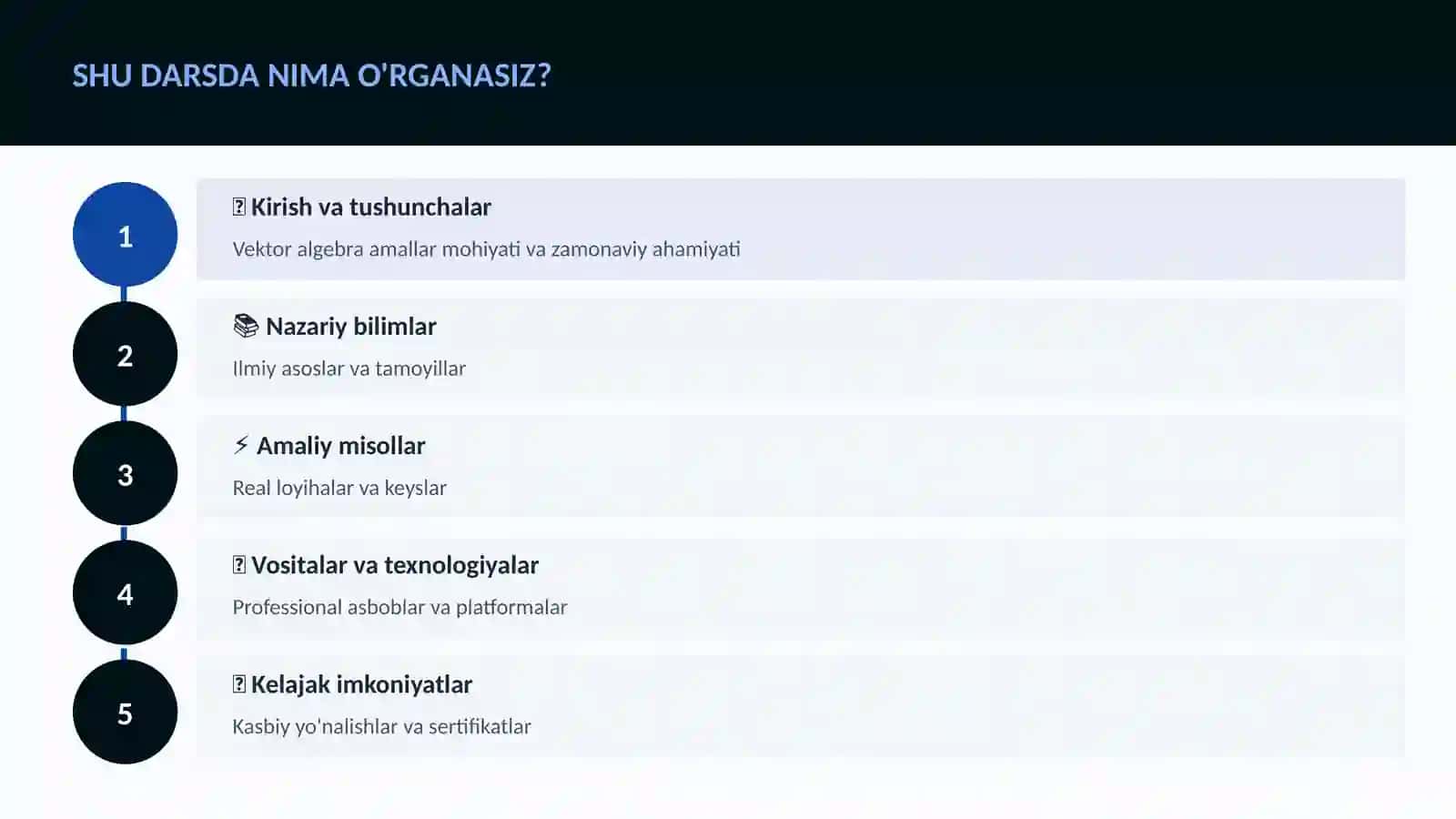 Vektor algebra amallar 4