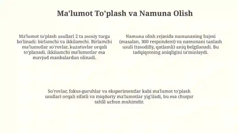 Marketing tadqiqotlarini tashkil etish 4