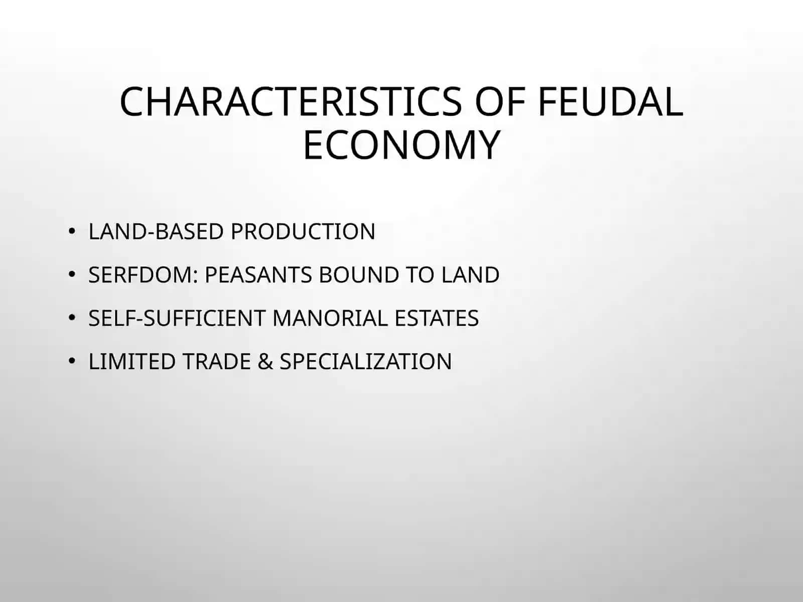 Feudal Society Economy 4