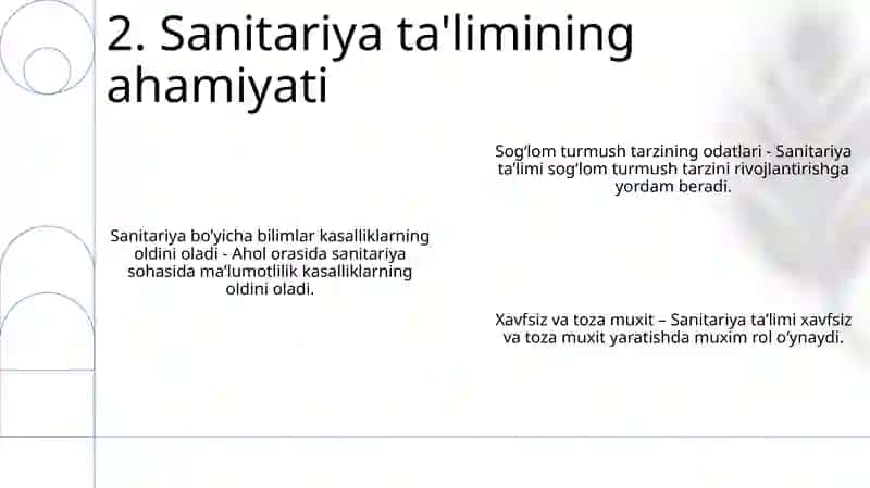 Sanitariya Ta'limi 4