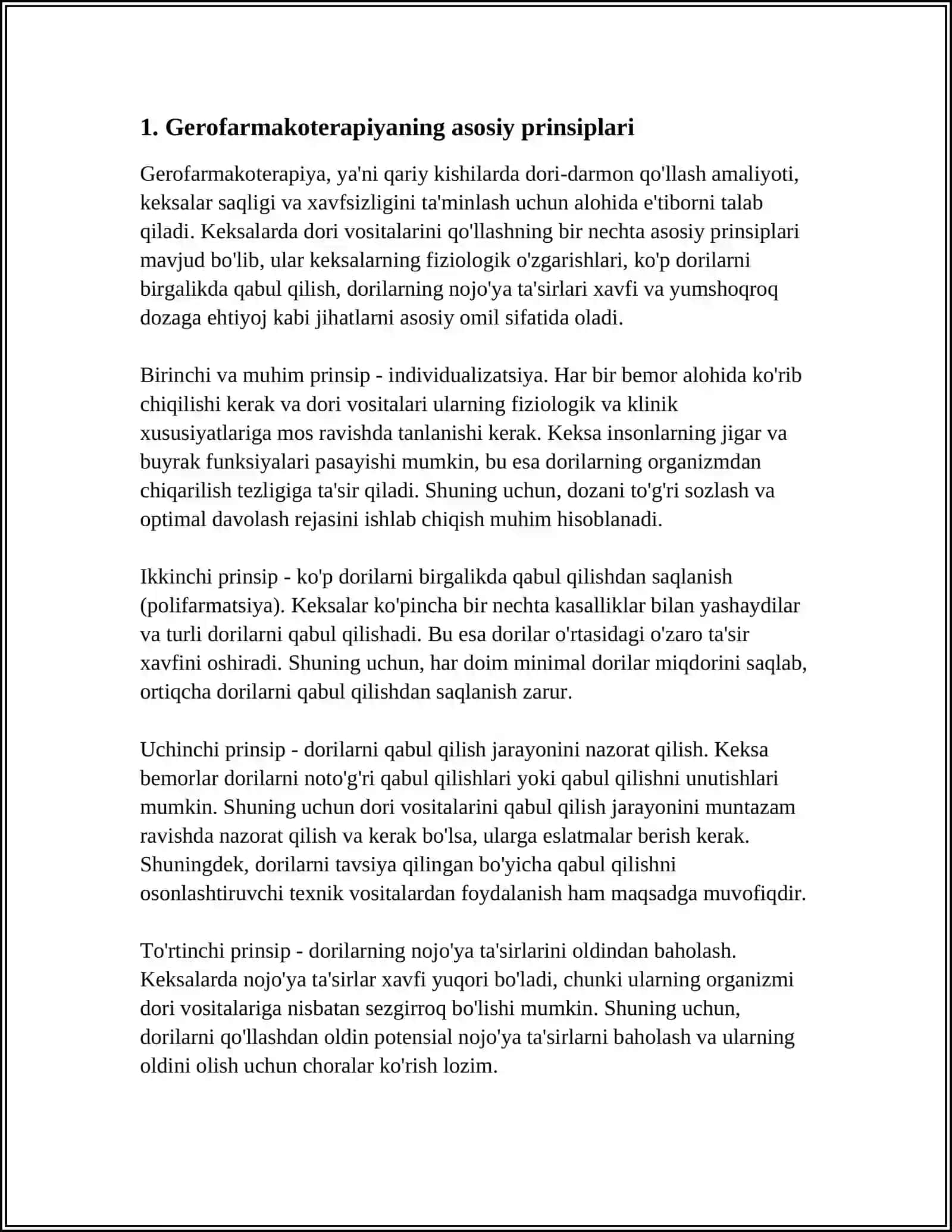GEROFARMAKOTERA-PIYANING ASOSIY PRINSIPLARI 4