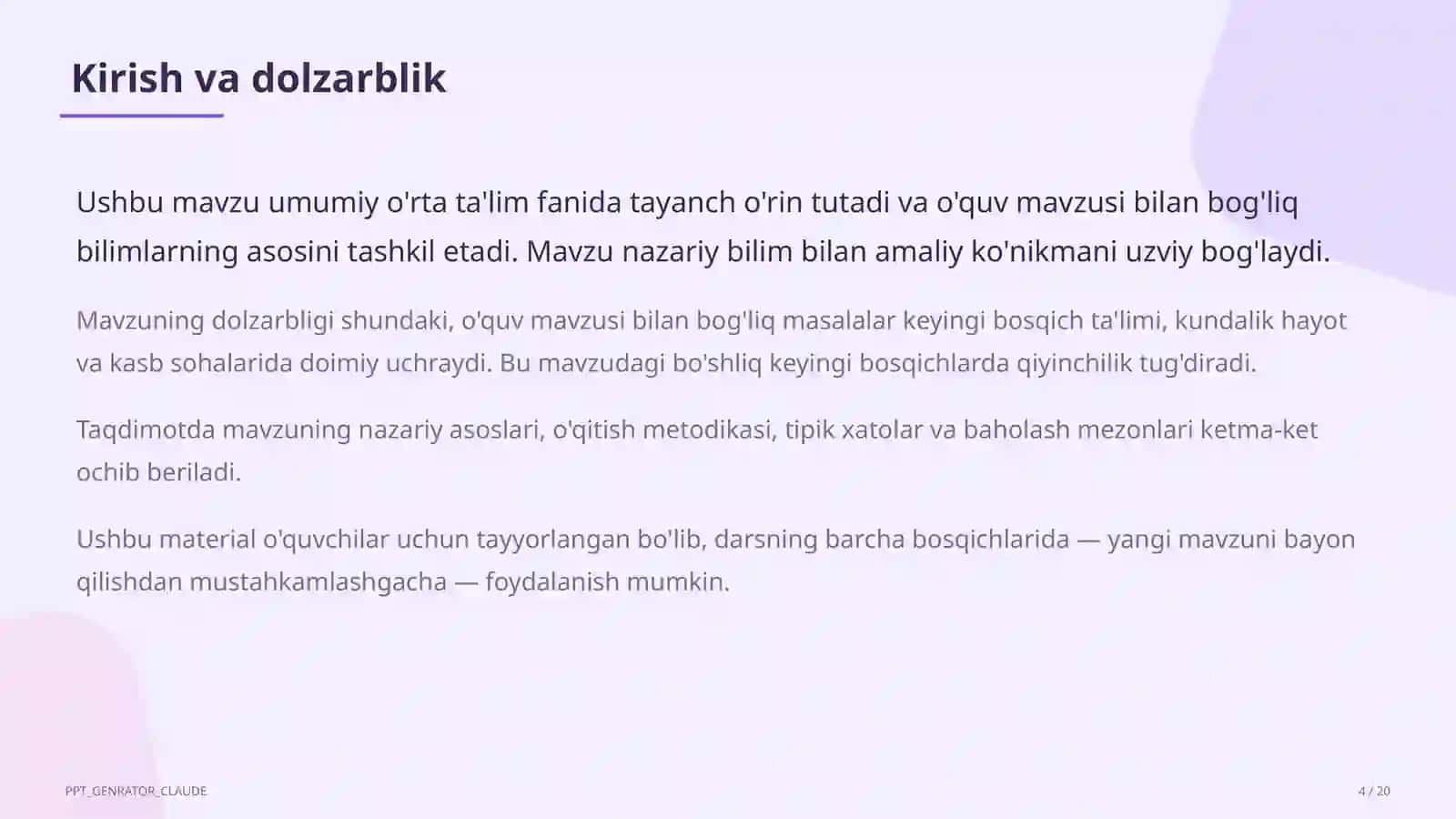 Yangi o'quv rejasi 2026-2027 4