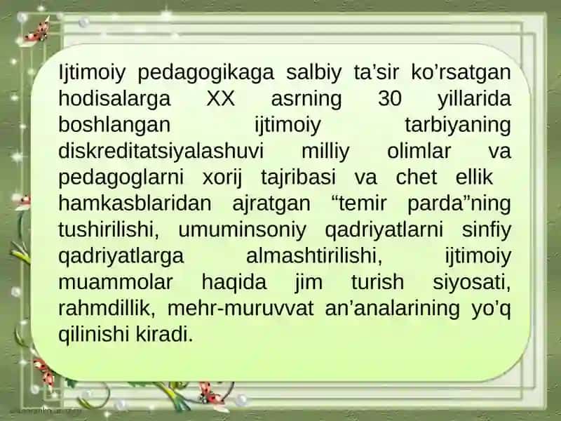 O’zbekiston ijtimoiy pedagogikasi 4