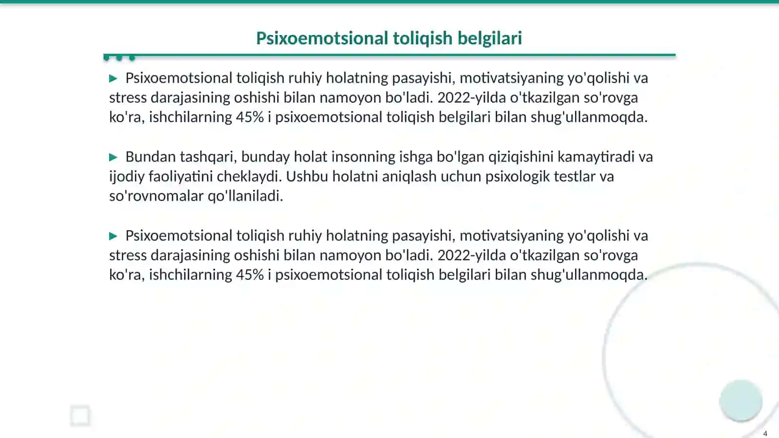 Mehnat faoliyatida jismoniy va psixoemotsional toliqish 4