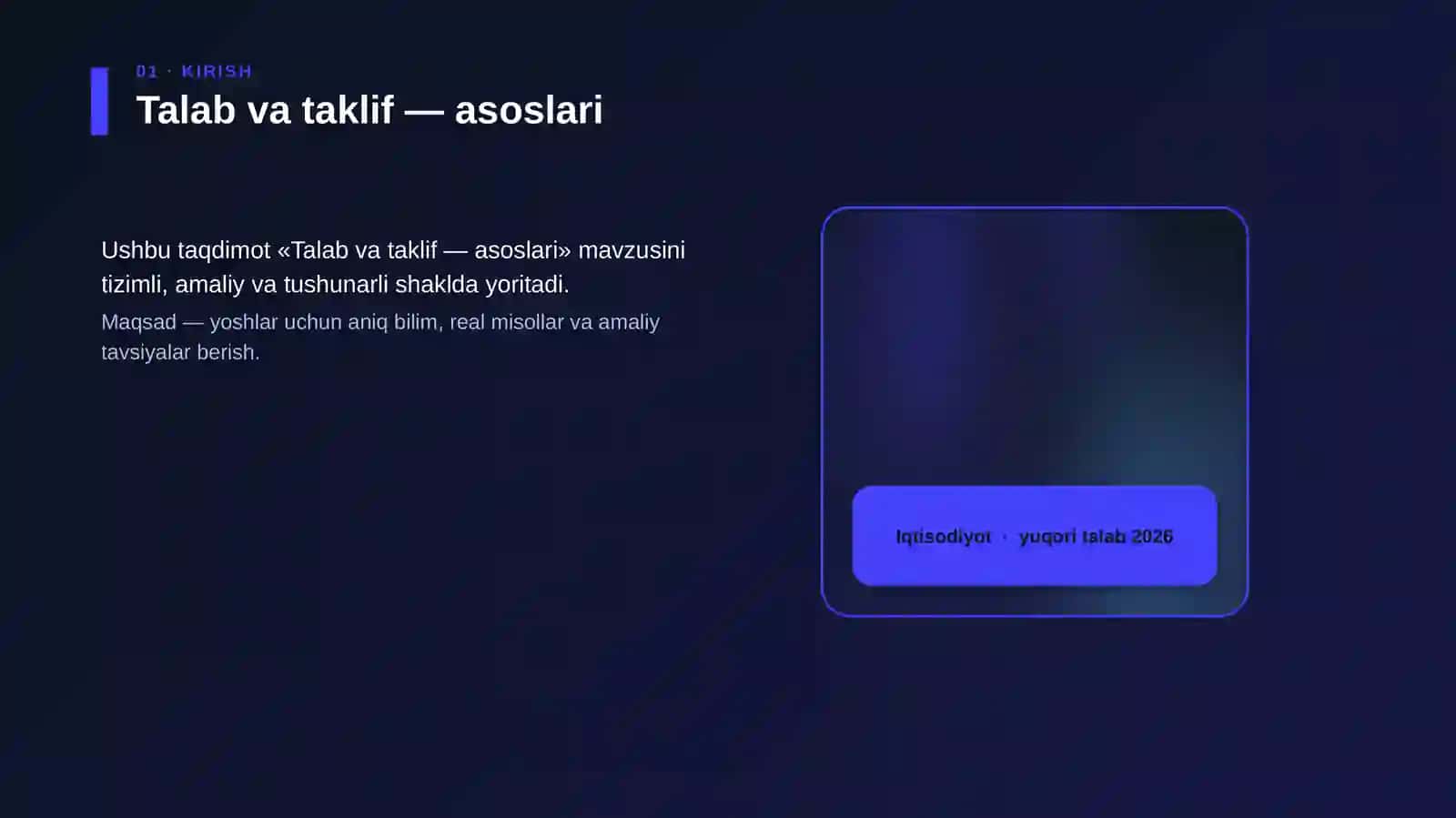 Talab va taklif — asoslari 4