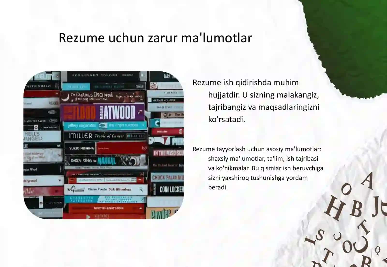Rezume va uning turlari 4
