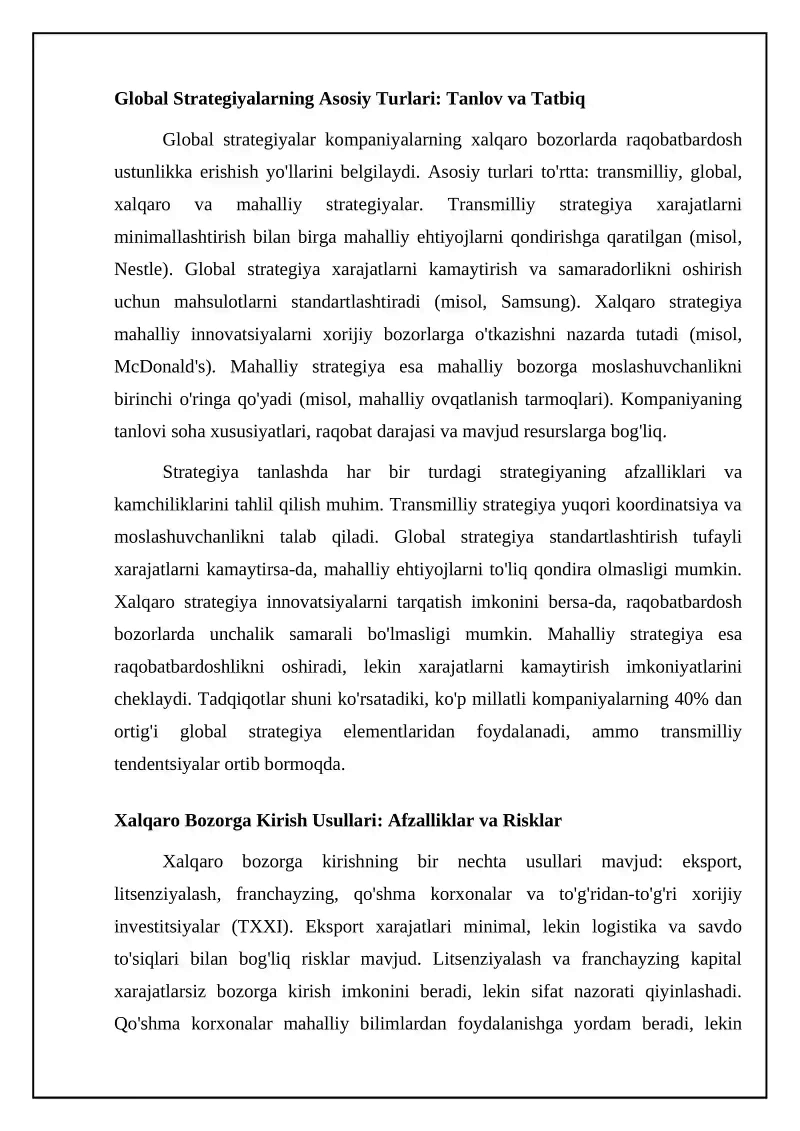 Xalqaro bozorda biznesni yuritish 4