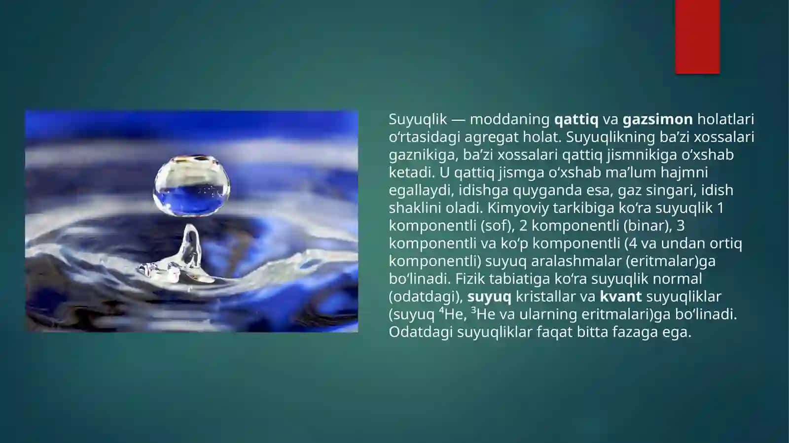 Suyuqliklarning bug‘lanish va qaynash. Osmotik bosim 4