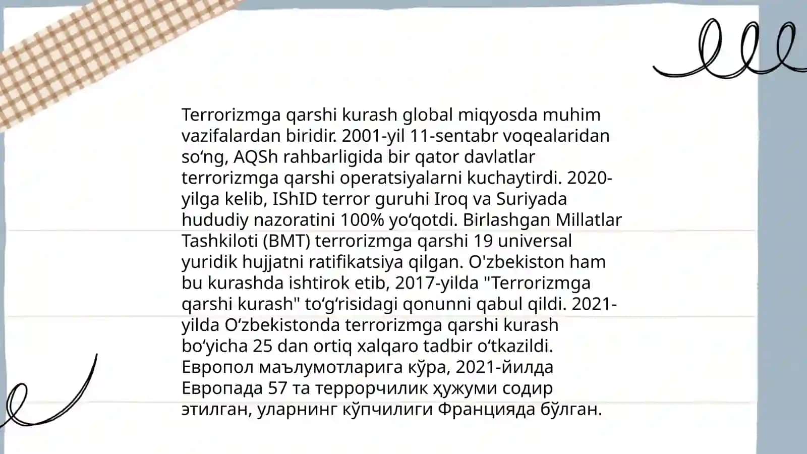Milliy xavfsizlikni ta'minlash borasida amalga oshirilayotgan ishlar 4