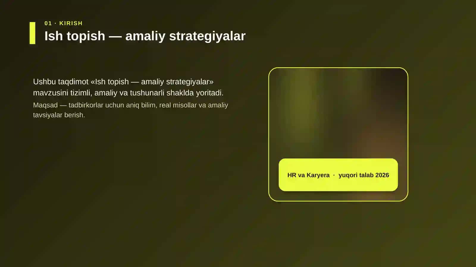 Ish topish — amaliy strategiyalar 4