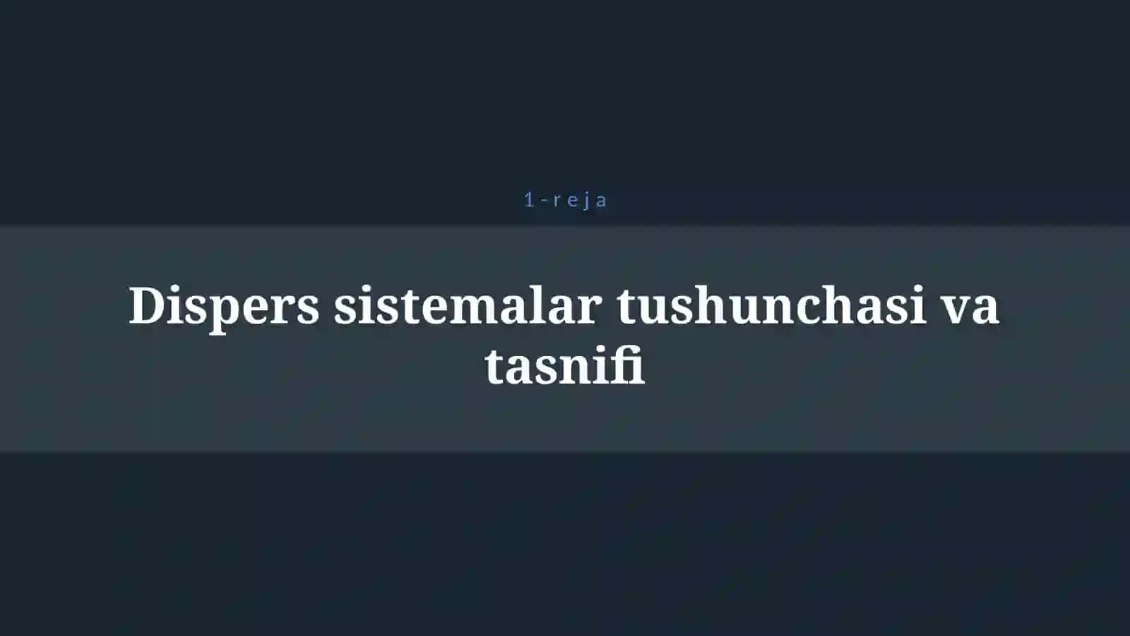 DISPERS SISTEMALAR 4