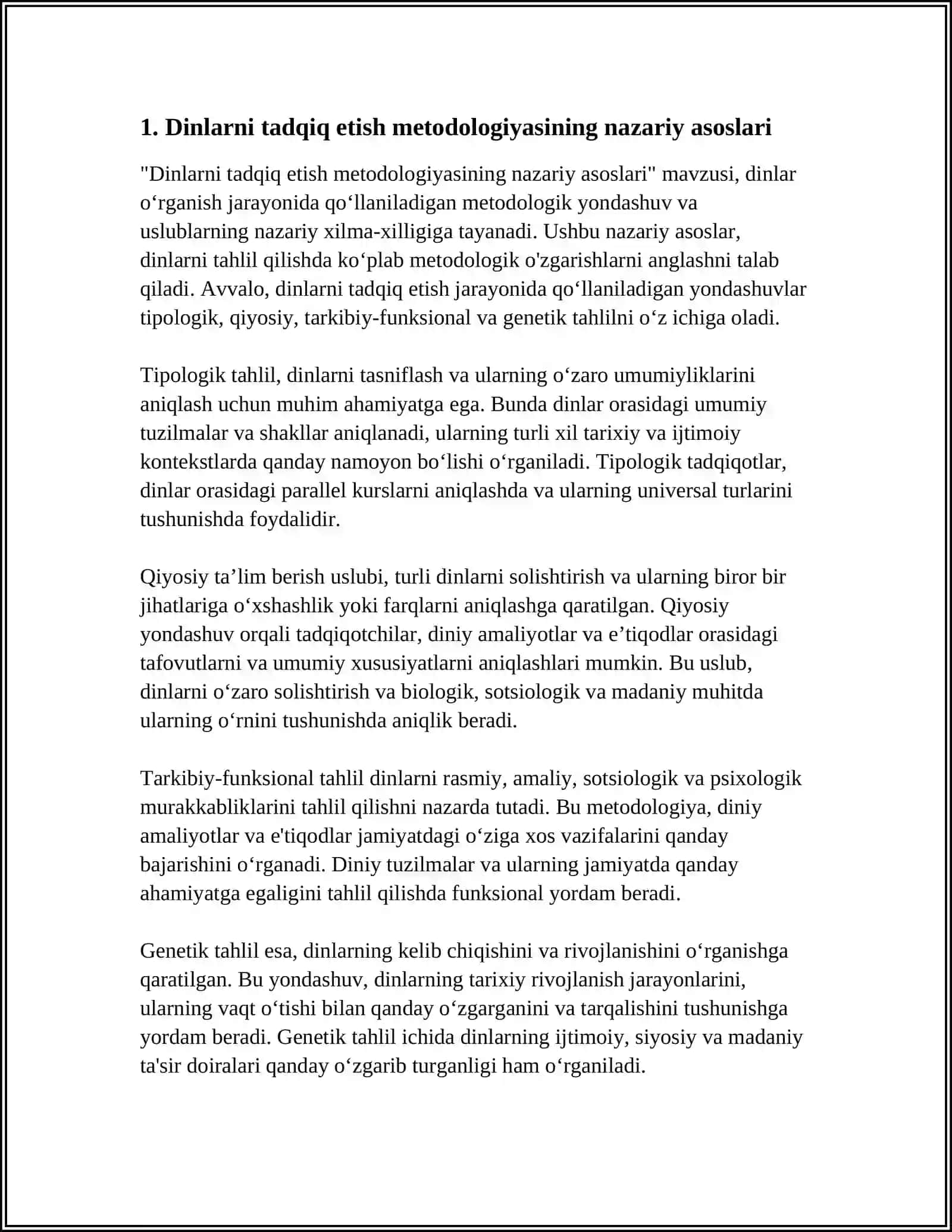 DINLARNI TADQIQ ETISH METODOLOGIYASI 4