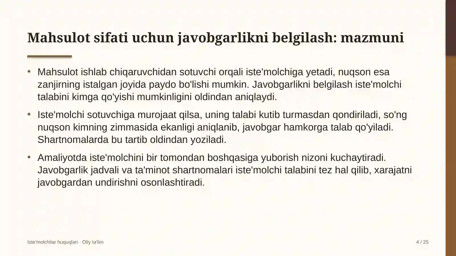 oshxonalarda mahsulot sifati uchun javobgarlikni belgilash 4370 4