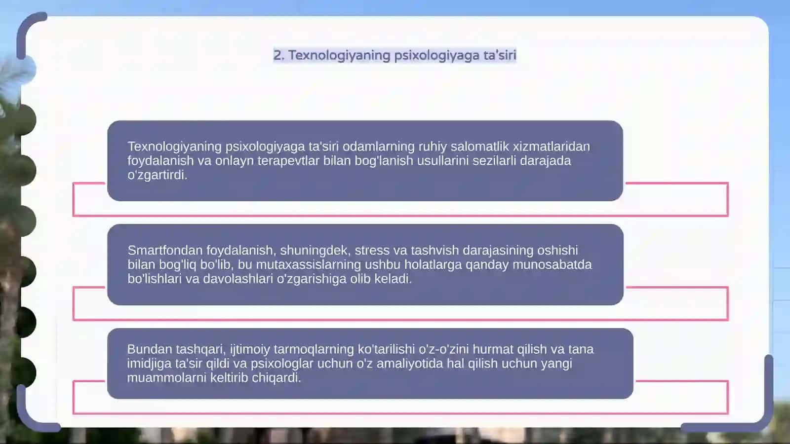 Psixologiyaning zamonaviy tendensiyalari 4