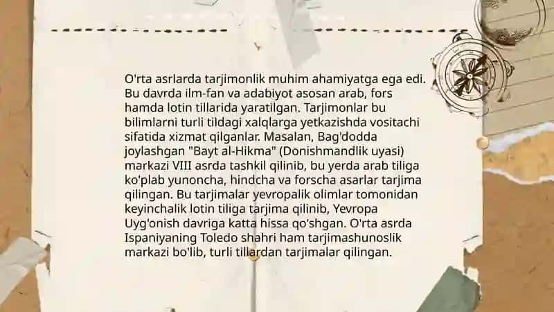 Tarjimonlik faoliyati tarixi 4