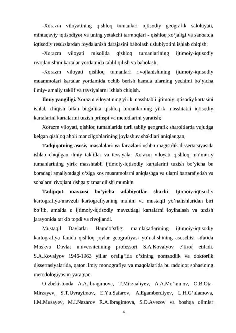 QISHLOQ MA’MURIY TUMANLARINING YIRIK MASSHTABLI IJTIMOIY-IQTISODIY KARTALARINI TUZISH 4